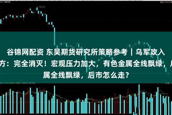 谷锦网配资 东吴期货研究所策略参考|乌军攻入俄境内,俄方:完全消灭!宏观压力加大,有色金属全线飘绿,后市怎么走?