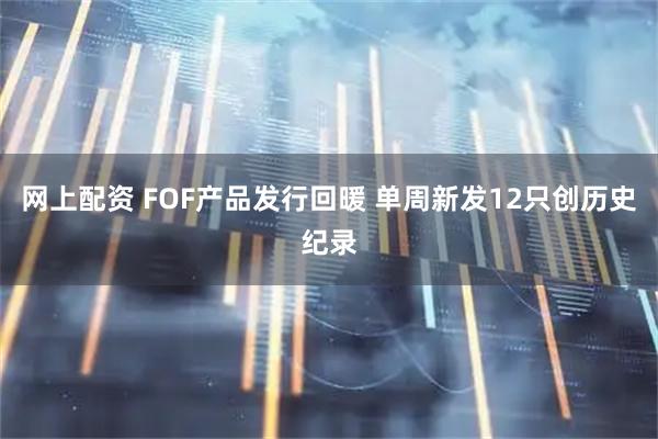 网上配资 FOF产品发行回暖 单周新发12只创历史纪录
